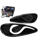 1999-2005 Pontiac Am Led Tinted Clear Corner Headlight W/Led Kit+Cool Fan DNA MOTORING