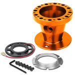 1G 2G Mit Eclipse/Lancer Orange Full Aluminum Steering Wheel Hub Adaptor Kit DNA MOTORING