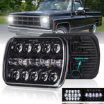 1X 7X6 5X7 Led Headlight Hi/Lo Beam For Chevy C1500 C2500 C3500 Suburban Pickup EB-DRP