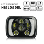 1x 5"x7" 6"x7" Hi-Lo Demo Eyes Yellow turning light square head light BRIGHT ECCPP