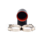 2" 90 degree elbow turbo/intake piping silicone coupler hose+t-bolt clamps F1 Racing