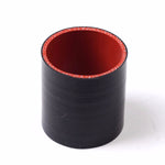 2" inch 51mm Silicone Straight Hose Coupler Connector Joiner Radiator Black & Red F1 Racing