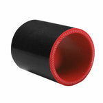 2" turbo/intake/intercooler piping silicone coupler hose+t-bolt clamp black red F1 Racing