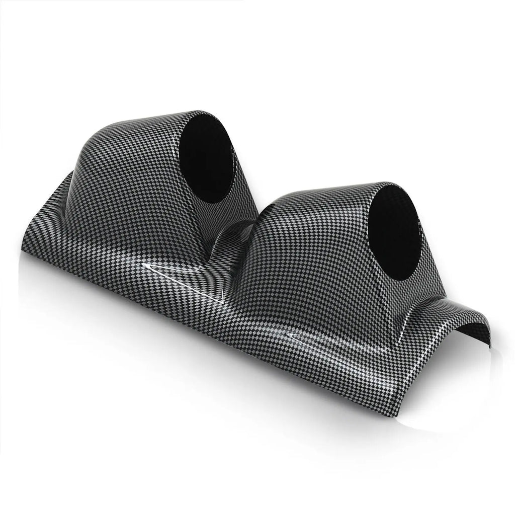 2 Hole APillar Gauge Meter Pod Display Holder Cup Drift Carbon For