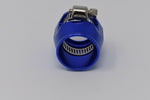 2 x -6AN Blue Nylon Braided Hose End Clamp Fitting Aluminum Finisher 2-3Day Ship MD Performance