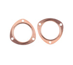 2 x 3" Inch Copper Header Exhaust Collector Gaskets Flanges Universal 3 Bolt USA MD Performance