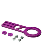 2.25" Anodized Brushed Purple Billet Style Full Aluminum Front Racing Tow Hook DNA MOTORING