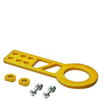 2.25"Anodized Brushed Gold Billet Style Full Aluminum Front Racing Tow Hook Kit DNA MOTORING
