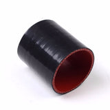 2.5" 4-ply straight turbo/intake/pipe high temp silicone coupler hose black 63mm F1 Racing
