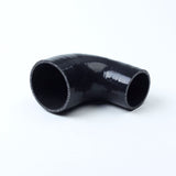 2.5" to 2.75" 63mm - 70mm Silicone 90 Degree Elbow Reducer Pipe Hose BLACK F1 Racing