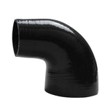 2.5" to 2.75" 63mm - 70mm Silicone 90 Degree Elbow Reducer Pipe Hose BLACK F1 Racing