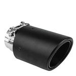 2.5"Inlet 3.5" Slant Outlet Carbon Fiber Pattern Performance Muffler Exhaust Tip DNA MOTORING