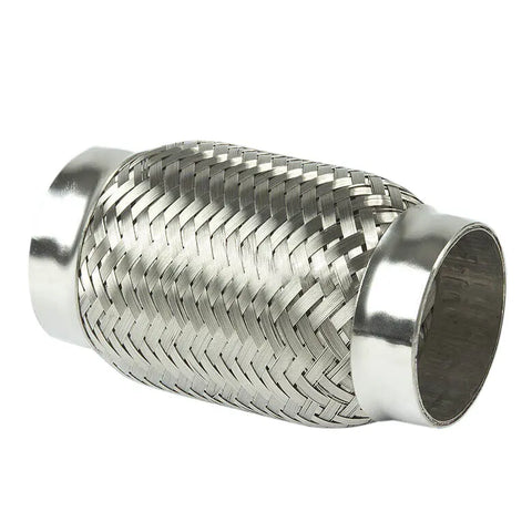 2.5"X5" Stainless Steel Double Braided 3.5" Flex Pipe Connector/Piping Repair DNA MOTORING