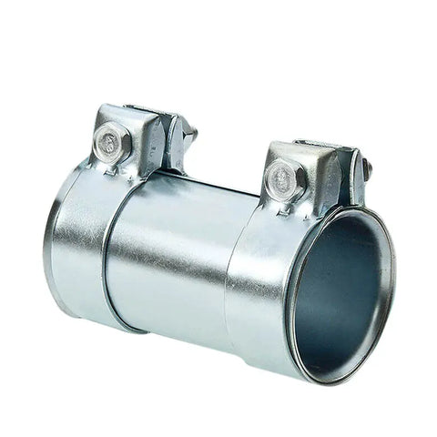 2.75" Mild Steel Turbo Cat Axle Back Exhaust Muffler Down Pipe Strap Band Clamp DNA MOTORING