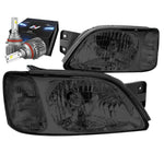 2000-2004 Subaru Legacy Oe Style Headlight W/Led Kit Slim Style Smoked/Clear DNA MOTORING