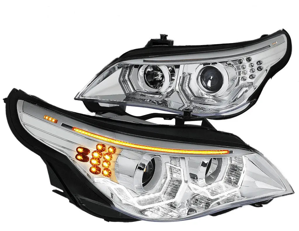 2004-2007 BMW E60 5-SERIES PROJECTOR [LED SIGNAL 3D HALO DRL