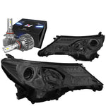 2004-2008 Ford F150 Mark Lt Led Drl Projector Headlight Lamps Black Amber DNA MOTORING