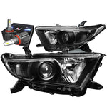 2004-2015 Titan Armada Led Drl Turn Signal Projector Headlight Black/ Amber DNA MOTORING