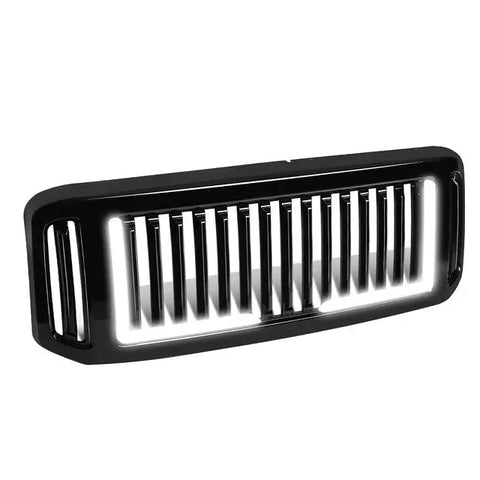 2005-2007 Ford Super Duty Badgeless Fence Front Bumper Grille W/Led Tube Bar DNA MOTORING