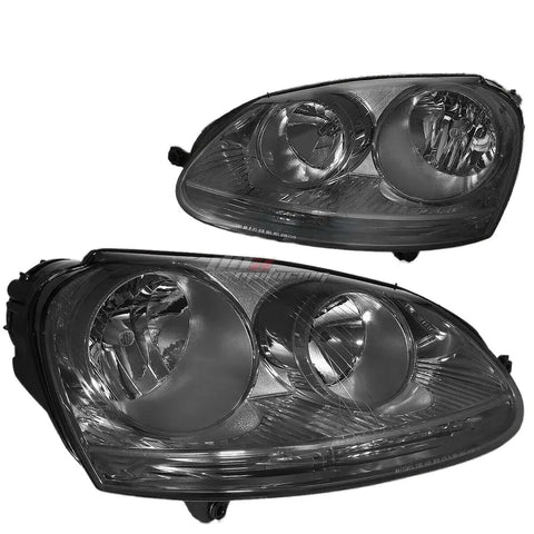 2005-2010 Vw Jetta Mk5 Smoked Housing Clear Corner Driving Headlight Lamp DNA MOTORING