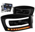 2006-2008 Ram 1500 Led Drl Projector Headlights W/Led Kit+Cool Fan Tinted DNA MOTORING