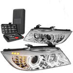 2009-2012 Bmw 3-Series 3D Led U-Halo 4-Door Projector Headlight+Tools Chrome DNA MOTORING