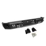 2009-2014 Ford F150 Black Rear Heavy Duty Steel Step Bumper W/Dual D-Rings DNA MOTORING