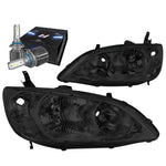 2009-2014 Ford F-150 F150 Led Drl Projector Headlight Headlamps Black/Amber DNA MOTORING