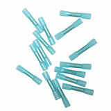 200pcs 16-14 Gauge Heat Shrink Butt Wire Connectors Cromp Terminals Blue F1 RACING