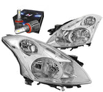 2010-2012 Nissan Altima Sedan Headlights W/Led Kit+Cool Fan Chrome/Clear DNA MOTORING