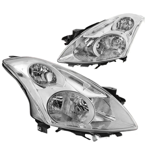 2010-2012 Nissan Altima Sedan Oe Chrome Housing Clear Side Headlight/Lamps DNA MOTORING