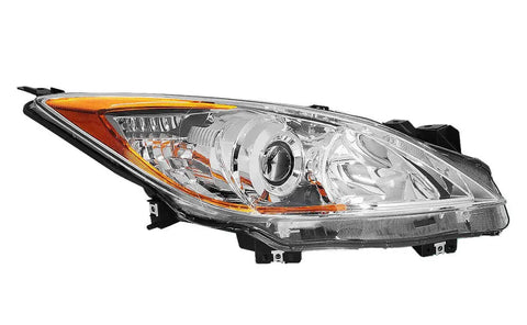 2010-2013 Mazda 3 Clear Lens Right Rh Factory Style Projector Headlight Lamp DNA MOTORING