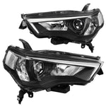 2014-2020 Toyota 4Runner Chrome/Clear Side Projector Headlight Head Lamps DNA MOTORING