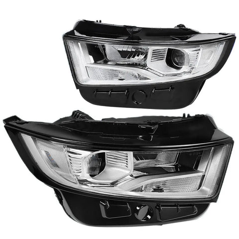 2015-2018 Ford Edge Pair Factory Style Projector Headlight Lamp Chrome Clear DNA MOTORING