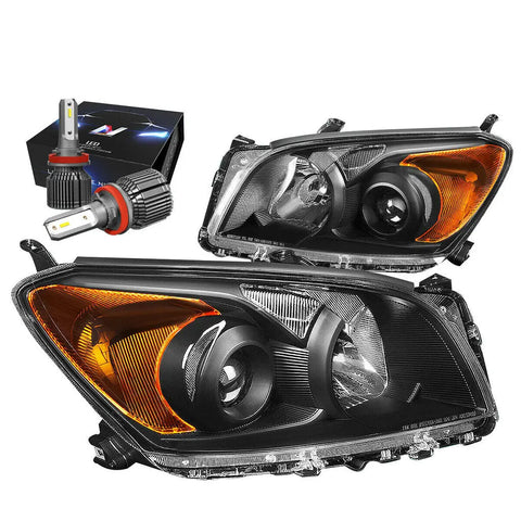 2015-2018 Ford Focus Led Drl+ Turn Signal Projector Headlight Black Clear DNA MOTORING