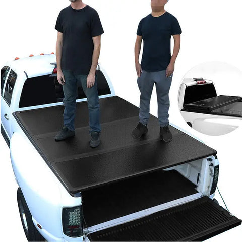 2019-2020 Ram 1500 76.3" Bed Hard Folding Tri-Fold Tonneau Cover W/O Ram Box DNA MOTORING