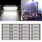 20X LED 8" white side signal light Pickup Truck Lorry boat van side marker ECCPP