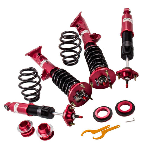24 Ways Damper Height Adjustable Coilovers compatible for BMW E36 1991-1998 MaxpeedingRods