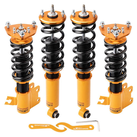 24-ways Damper Adjustable Coilover Suspensions compatible for Nissan s13 coilovers 240SX 180SX88-94 MaxpeedingRods
