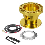240Sx 300Zx Sentra Maxima Gold Full Aluminum Steering Wheel Hub Adaptor Kit DNA MOTORING