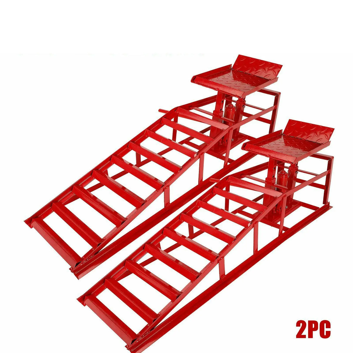 2Pc Auto Home Car Service Duty Heavy Lifts Ramps Repair Hydraulic Lift ...