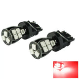 2Pcs 7443 18Smd Red 5050 Led Turn Signal/ Reverse/ Tail Brake Stop Light Bulbs DNA MOTORING