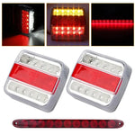 2X 14 led 4 inch red indicator trail light Pickup Truck Lorry + 15" tail bar red ECCPP