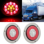 2X 16 led 6 inch red indicator trail light Pickup Truck Lorry boat van ECCPP