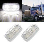 2X LED 4 inch side marker 12 led light white Pickup Truck Lorry boat ECCPP