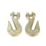 (2) 5/16" Clevis Grab Hooks G70 Chain Hook Flatbed Truck Trailer Tie Down Towing BLACKHORSERACING