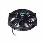 2x 10" UNIVERSAL SLIM FAN PUSH PULL ELECTRIC RADIATOR COOLING 12V 80w 800CFM F1 Racing