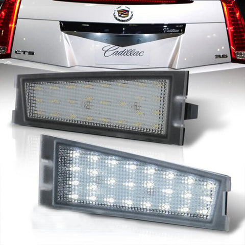 2x Rear LED License Plate Lights Lamps Kit For 2008-2010 Cadillac CTS CTS-V 4Dr AJP DIST