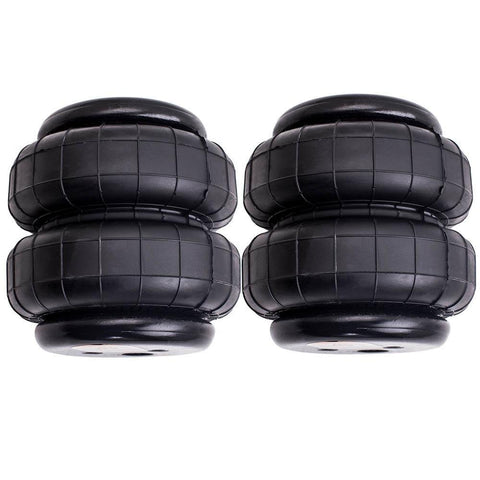 2x Universal Air Spring Bag Heavy Duty Standard 2500 lb 1/2inch npt Single Port MaxSpeedingRods