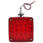 2x Waterproof 52 led Double Face Stud Mount Pedestal Fender lights + free lamps ECCPP
